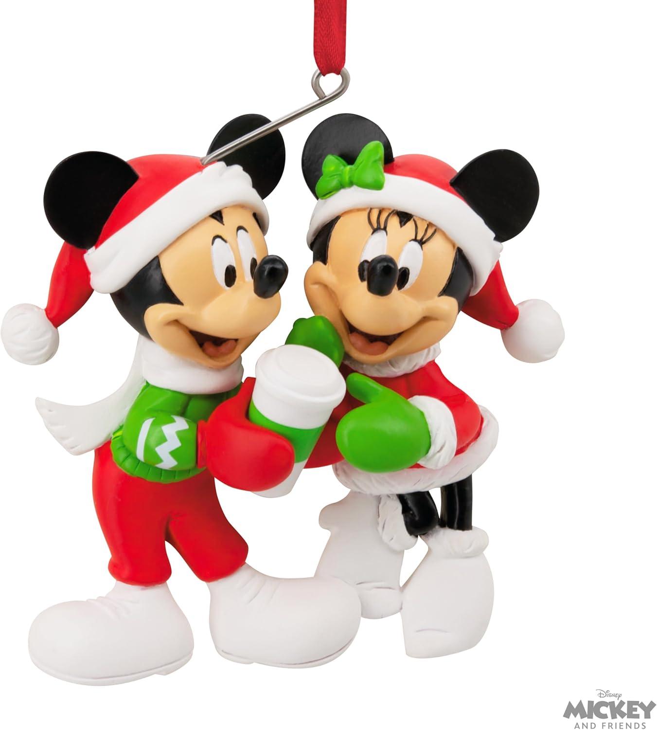 imageHallmark Disney Mickey and Minnie Sharing Cocoa Christmas Ornament Gifts for Disney Fans