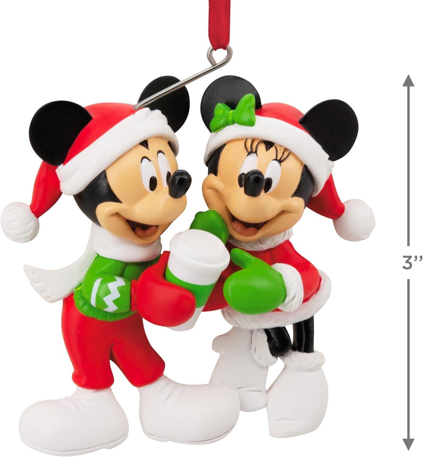 imageHallmark Disney Mickey and Minnie Sharing Cocoa Christmas Ornament Gifts for Disney Fans
