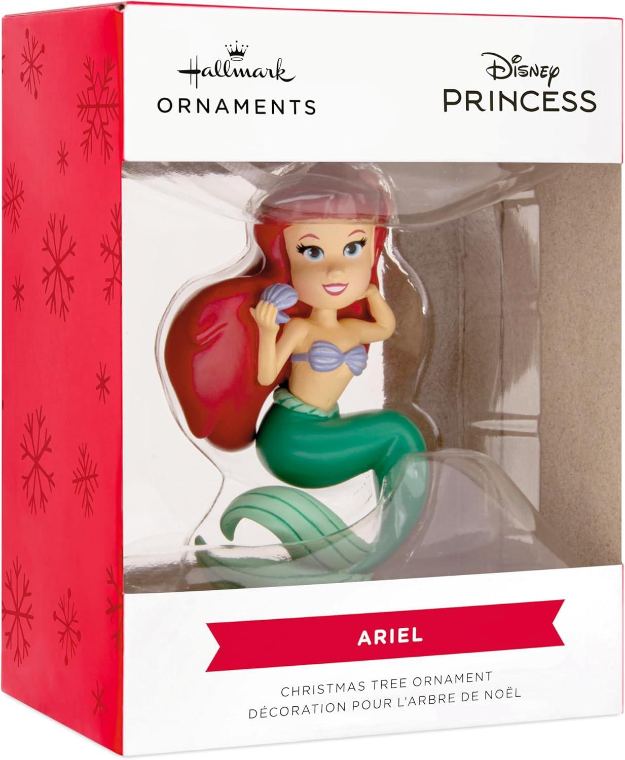 imageHallmark Disney Princess Ariel Stylized Christmas Ornament Gifts for Disney Fans