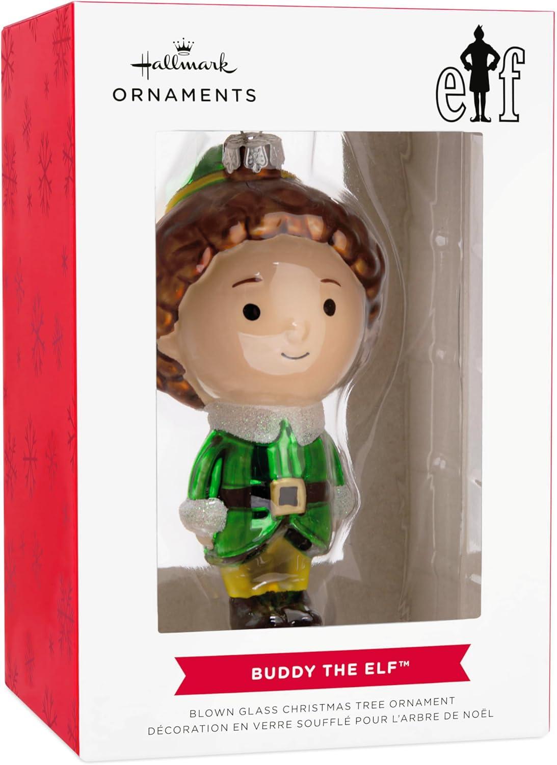 imageHallmark Elf Buddy The Elf Singing Christmas OrnamentBuddy the Elf Blown Glass
