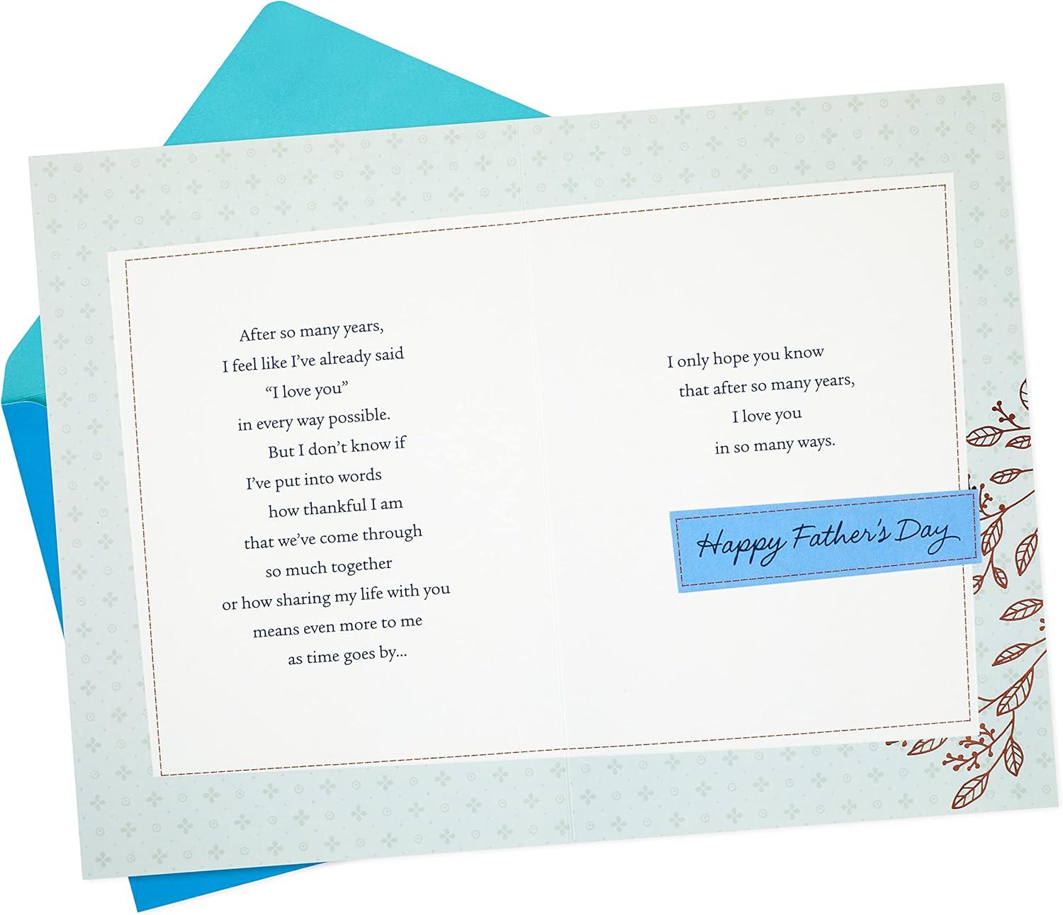 imageHallmark Fathers Day Card for Husband Stitched Accents