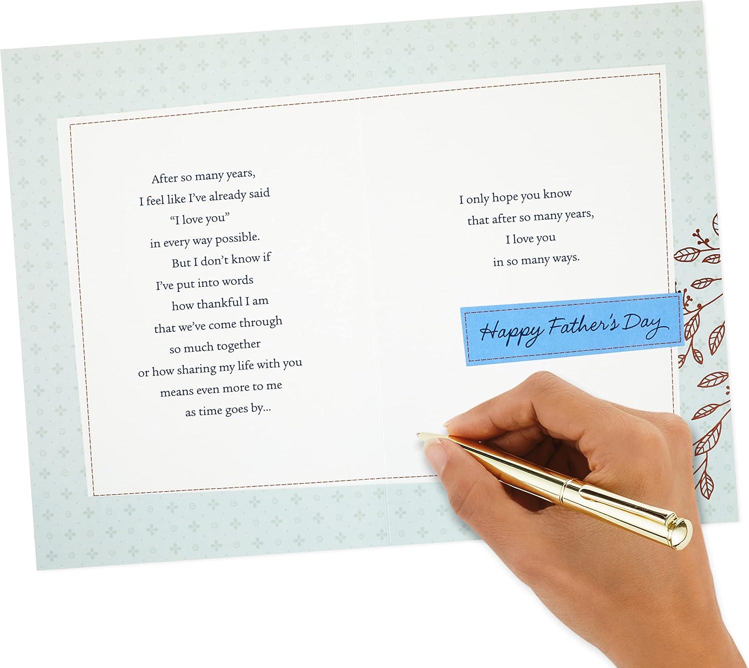 imageHallmark Fathers Day Card for Husband Stitched Accents