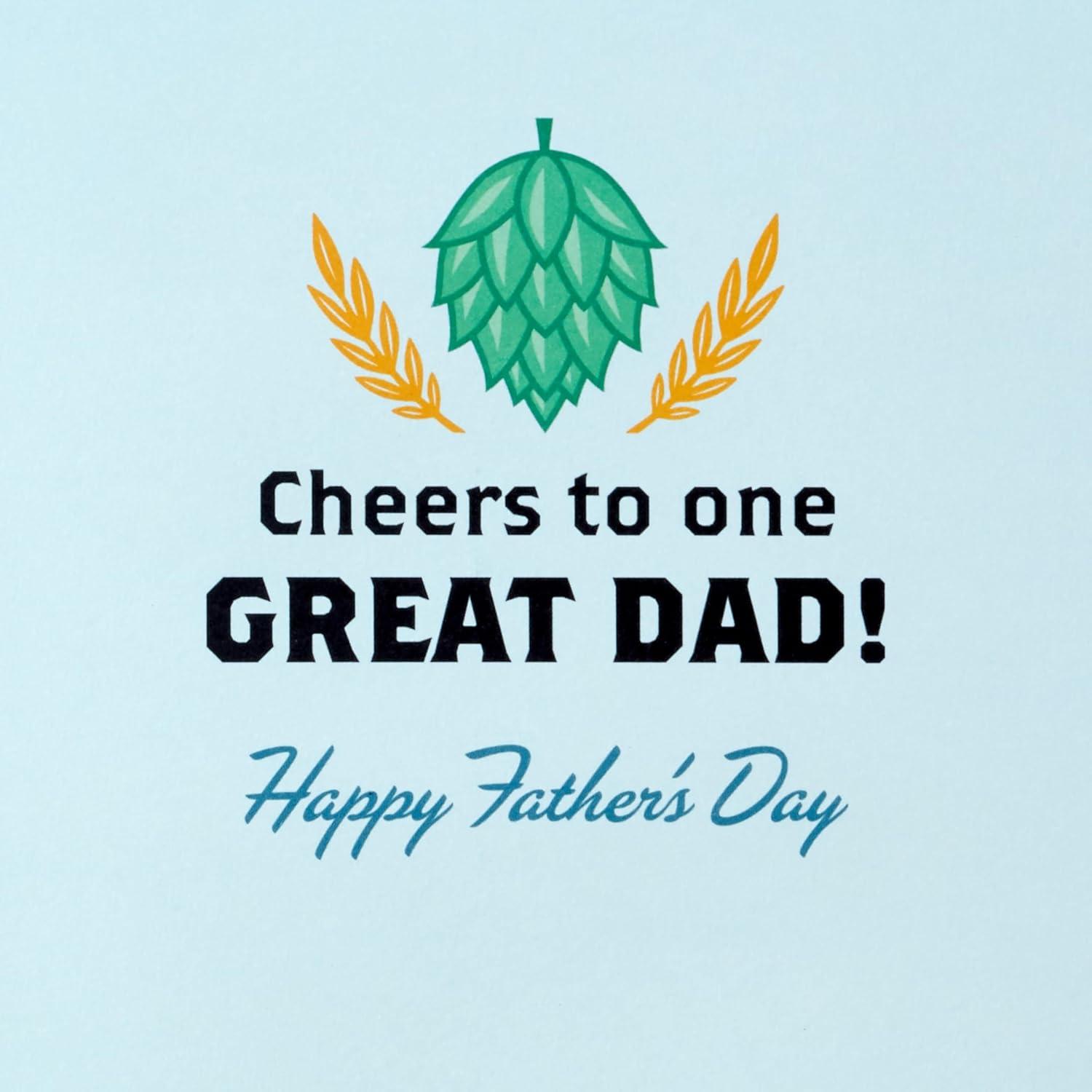 imageHallmark Fathers Day Card with Removable Tin Sign BeerBeer Removable Tin Sign