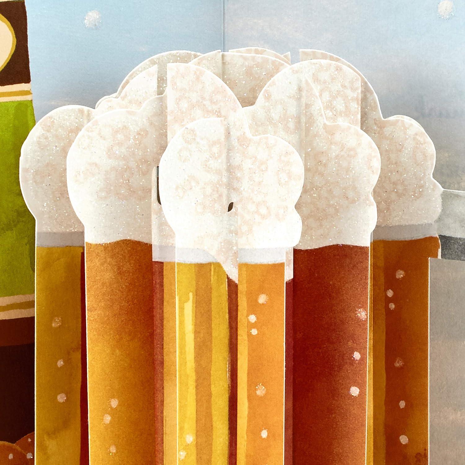 imageHallmark Fathers Day Card with Removable Tin Sign BeerPop Up Beer
