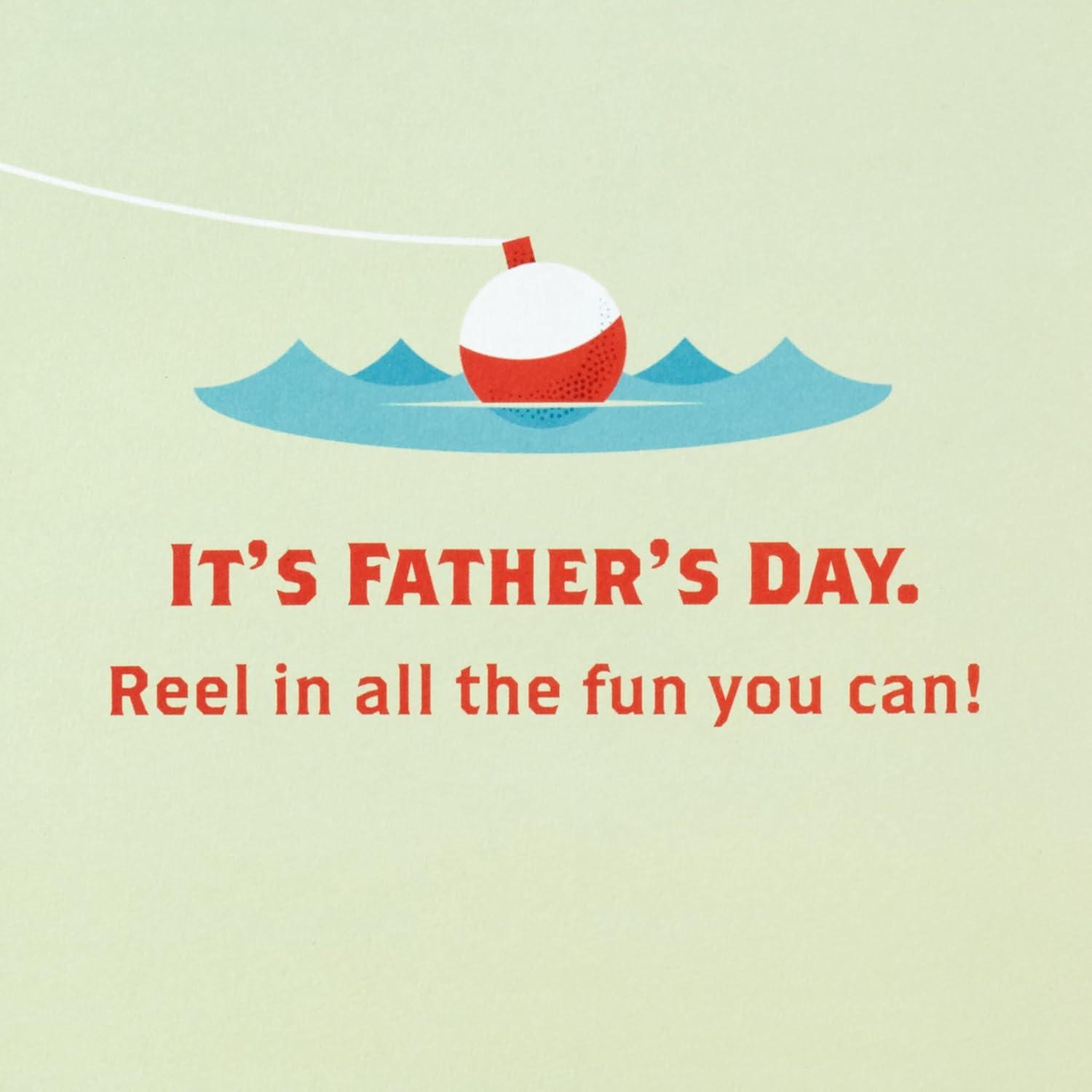 imageHallmark Fathers Day Card with Removable Tin Sign Gone Fishing