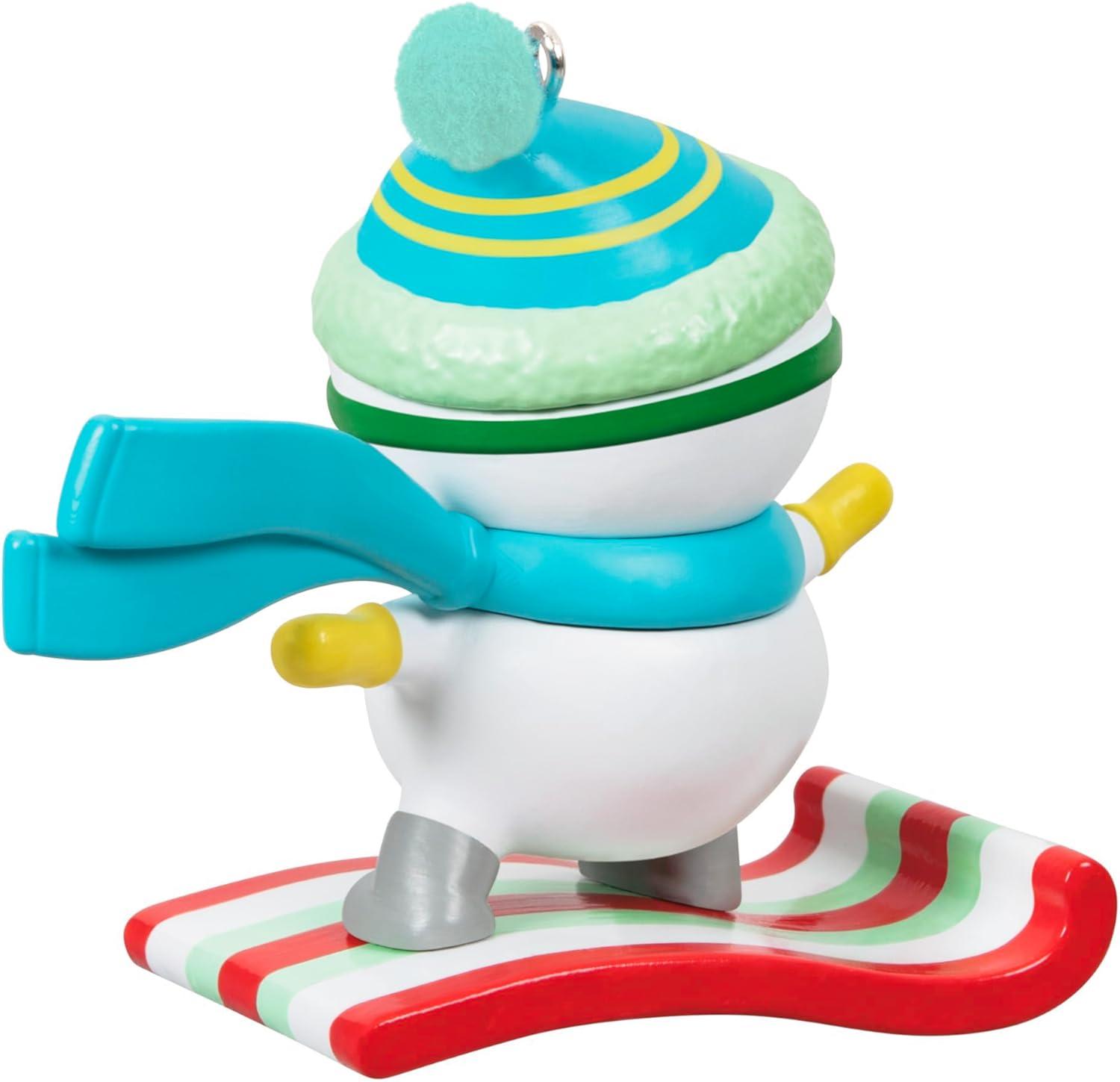 imageHallmark Keepsake Christmas Ornament 2024 Grandson Snowboarding Snowman 2024 Family Gifts2024 Grandson Snowboarding