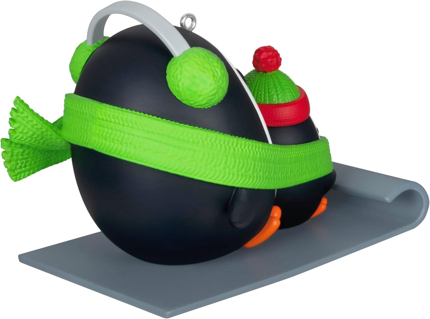 imageHallmark Keepsake Christmas Ornament 2024 Grandson Snowboarding Snowman 2024 Family Gifts2025 Mom  Me Penguins