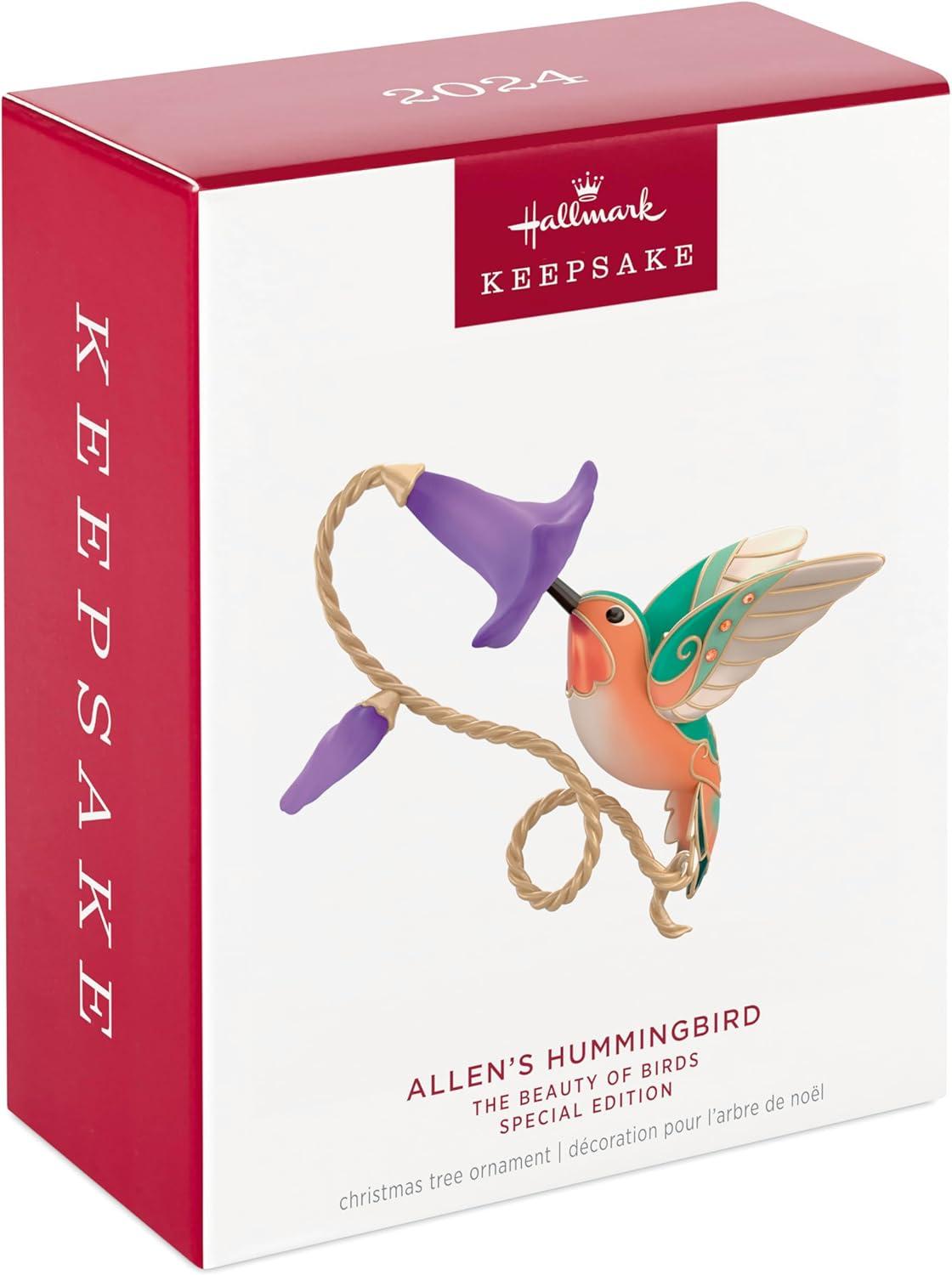 imageHallmark Keepsake Christmas Ornament 2024 The Beauty of Birds VioletGreen Swallow Gift for HerAllens Hummingbird