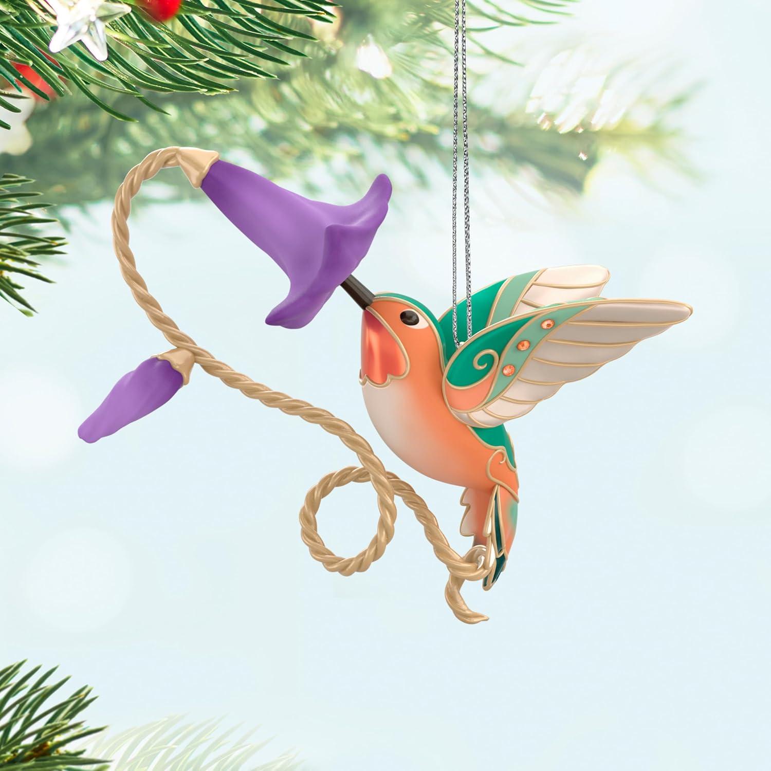 imageHallmark Keepsake Christmas Ornament 2024 The Beauty of Birds VioletGreen Swallow Gift for HerAllens Hummingbird
