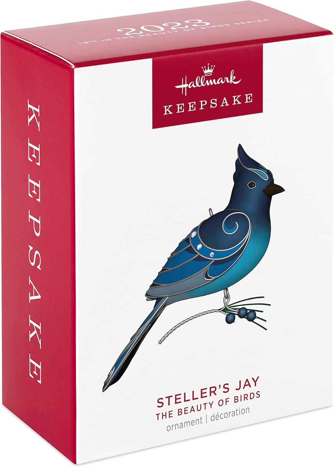 imageHallmark Keepsake Christmas Ornament 2024 The Beauty of Birds VioletGreen Swallow Gift for HerStellers Jay