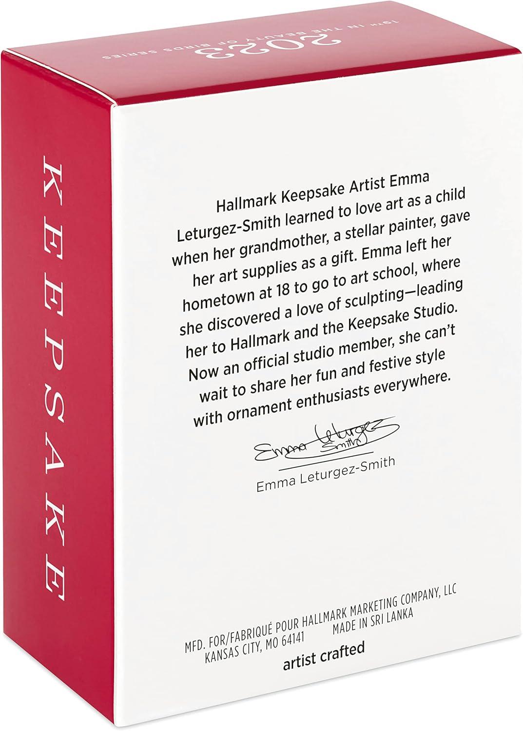 imageHallmark Keepsake Christmas Ornament 2024 The Beauty of Birds VioletGreen Swallow Gift for HerStellers Jay