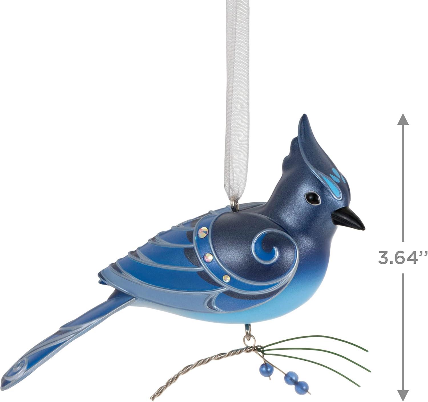 imageHallmark Keepsake Christmas Ornament 2024 The Beauty of Birds VioletGreen Swallow Gift for HerStellers Jay