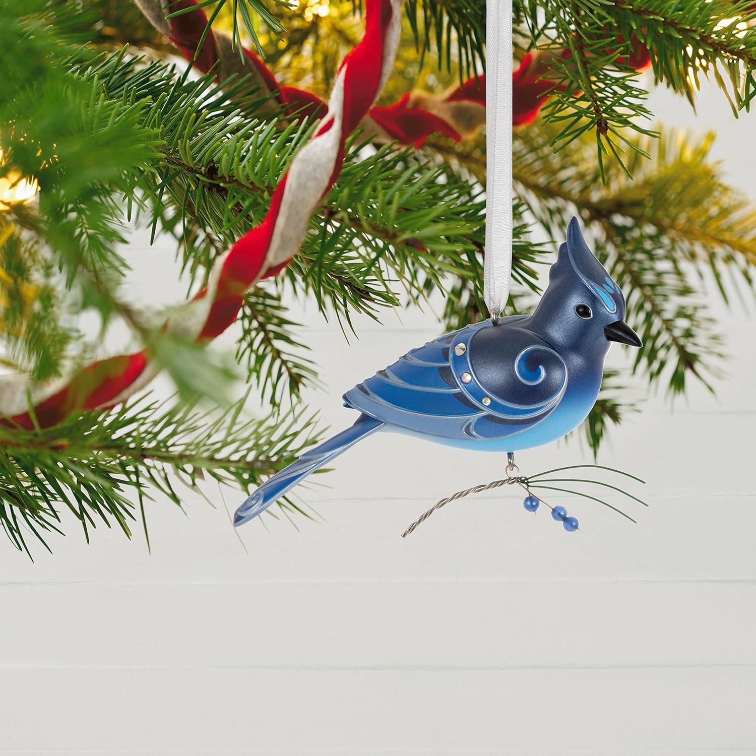imageHallmark Keepsake Christmas Ornament 2024 The Beauty of Birds VioletGreen Swallow Gift for HerStellers Jay