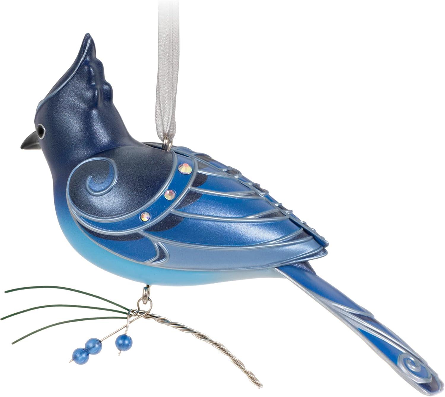 imageHallmark Keepsake Christmas Ornament 2024 The Beauty of Birds VioletGreen Swallow Gift for HerStellers Jay