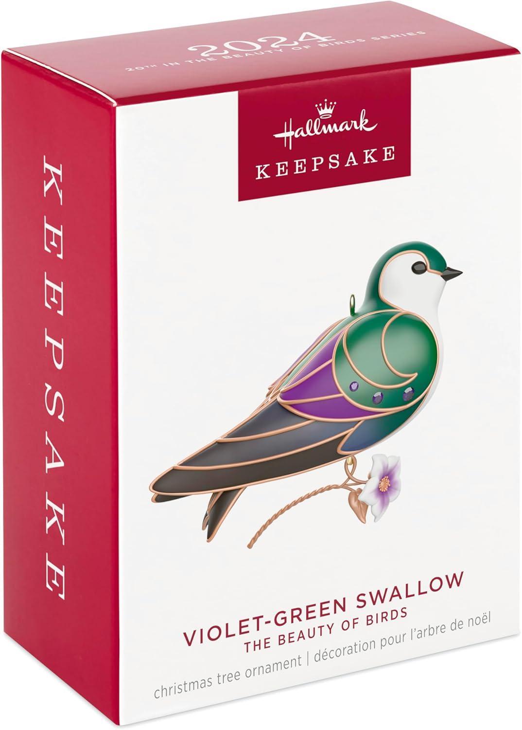 imageHallmark Keepsake Christmas Ornament 2024 The Beauty of Birds VioletGreen Swallow Gift for HerVioletGreen Swallow