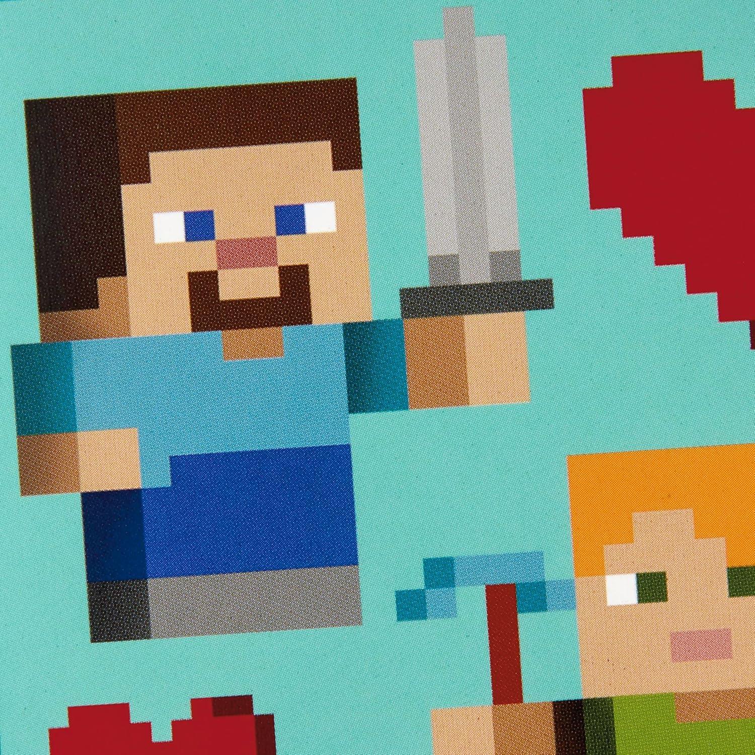imageHallmark Minecraft Valentines Day Cards and Stickers for Kids School 24 Classroom Valentines with Envelopes