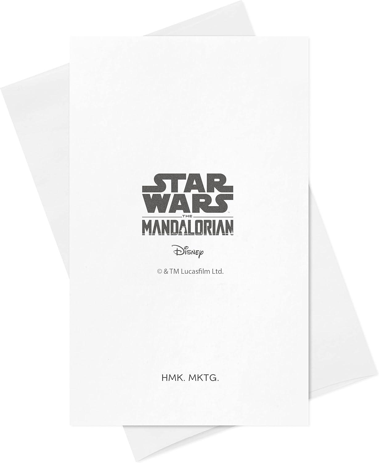 imageHallmark Mini Valentines Day Cards and Stickers for Kids School Dogs 32 Classroom Valentines with EnvelopesBaby Yoda Folded Mini Valentines