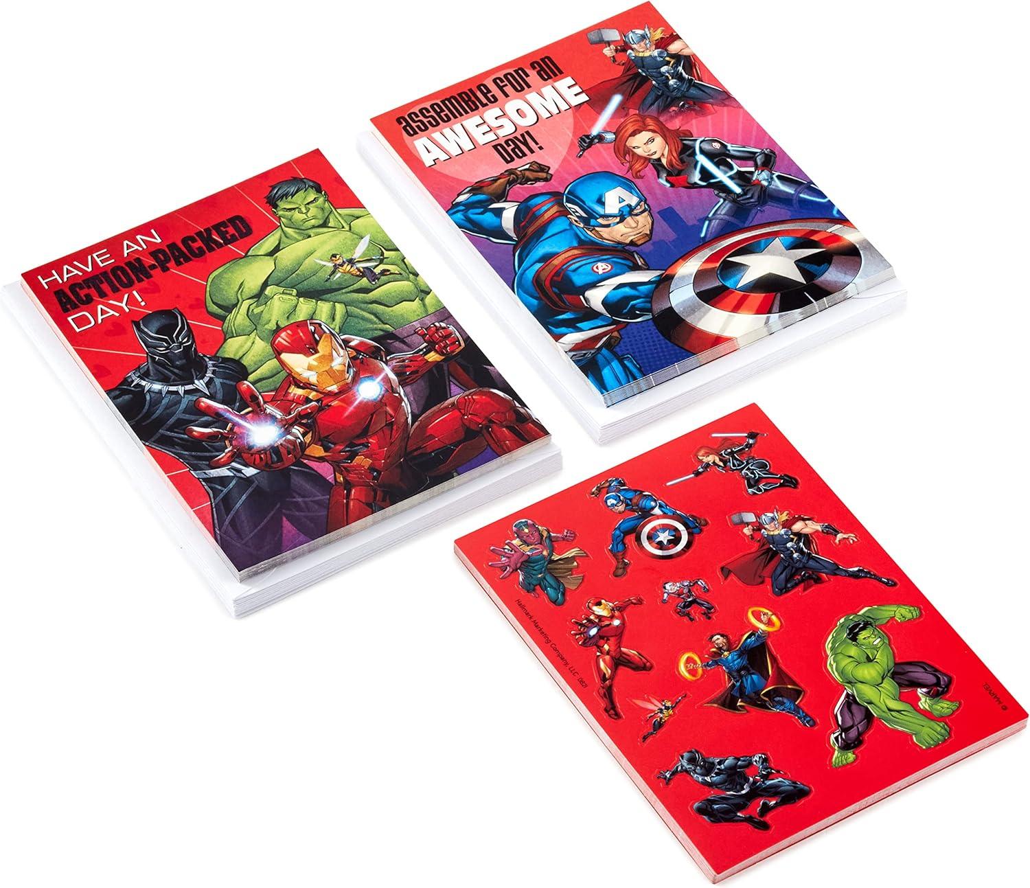 imageHallmark Peppa Pig Valentines Day Cards and Stickers for Kids School 24 Classroom Valentines with EnvelopesAvengers Valentines with Stickers