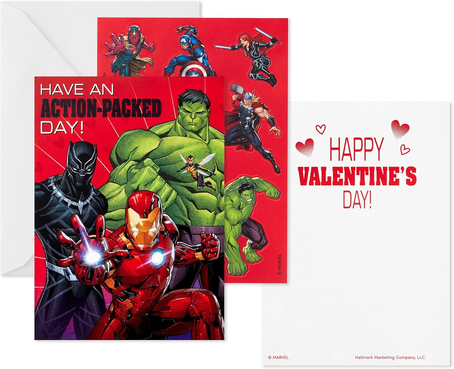 imageHallmark Peppa Pig Valentines Day Cards and Stickers for Kids School 24 Classroom Valentines with EnvelopesAvengers Valentines with Stickers