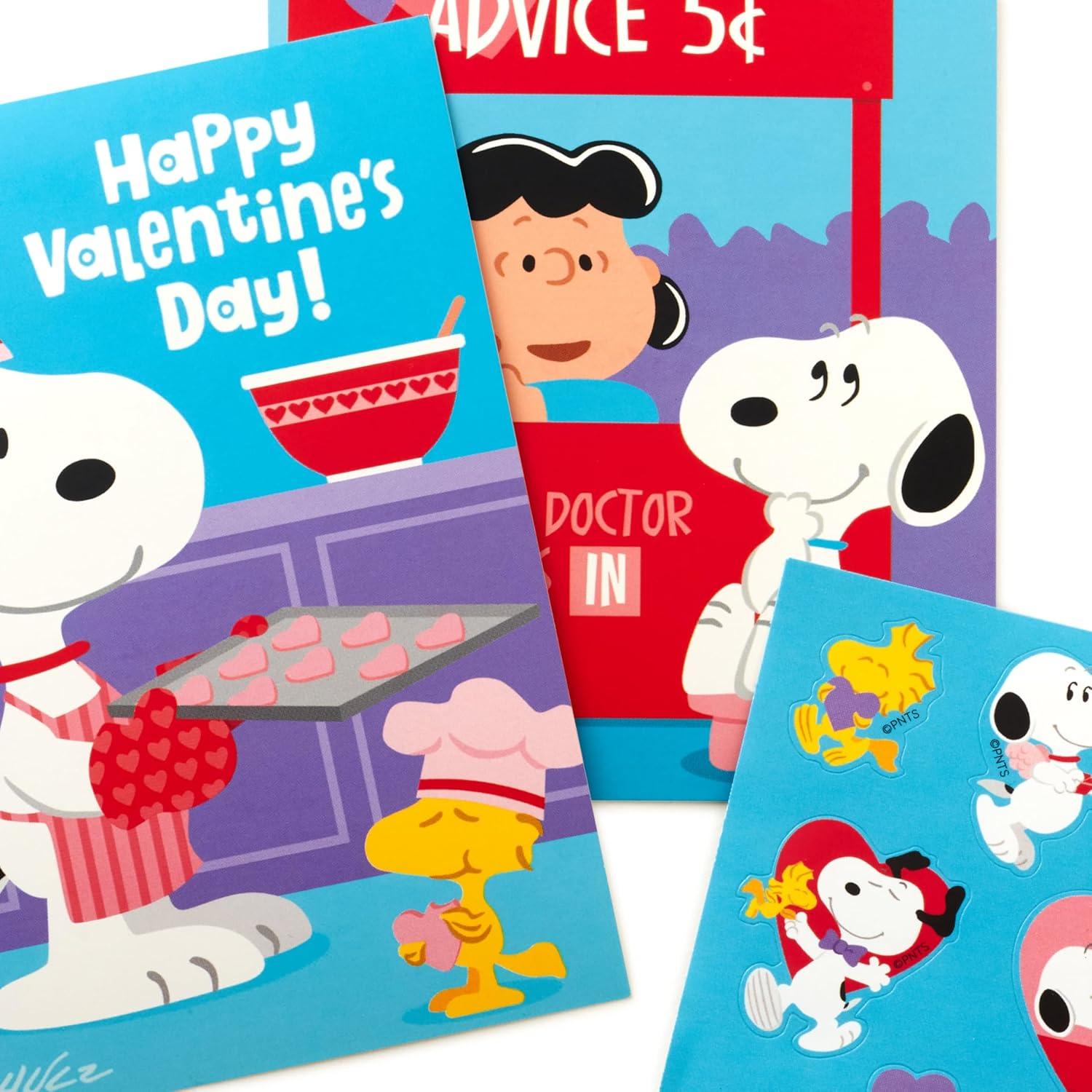 imageHallmark Peppa Pig Valentines Day Cards and Stickers for Kids School 24 Classroom Valentines with EnvelopesPeanuts Valentines with Stickers