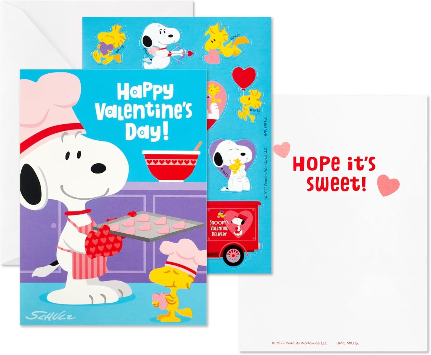 imageHallmark Peppa Pig Valentines Day Cards and Stickers for Kids School 24 Classroom Valentines with EnvelopesPeanuts Valentines with Stickers