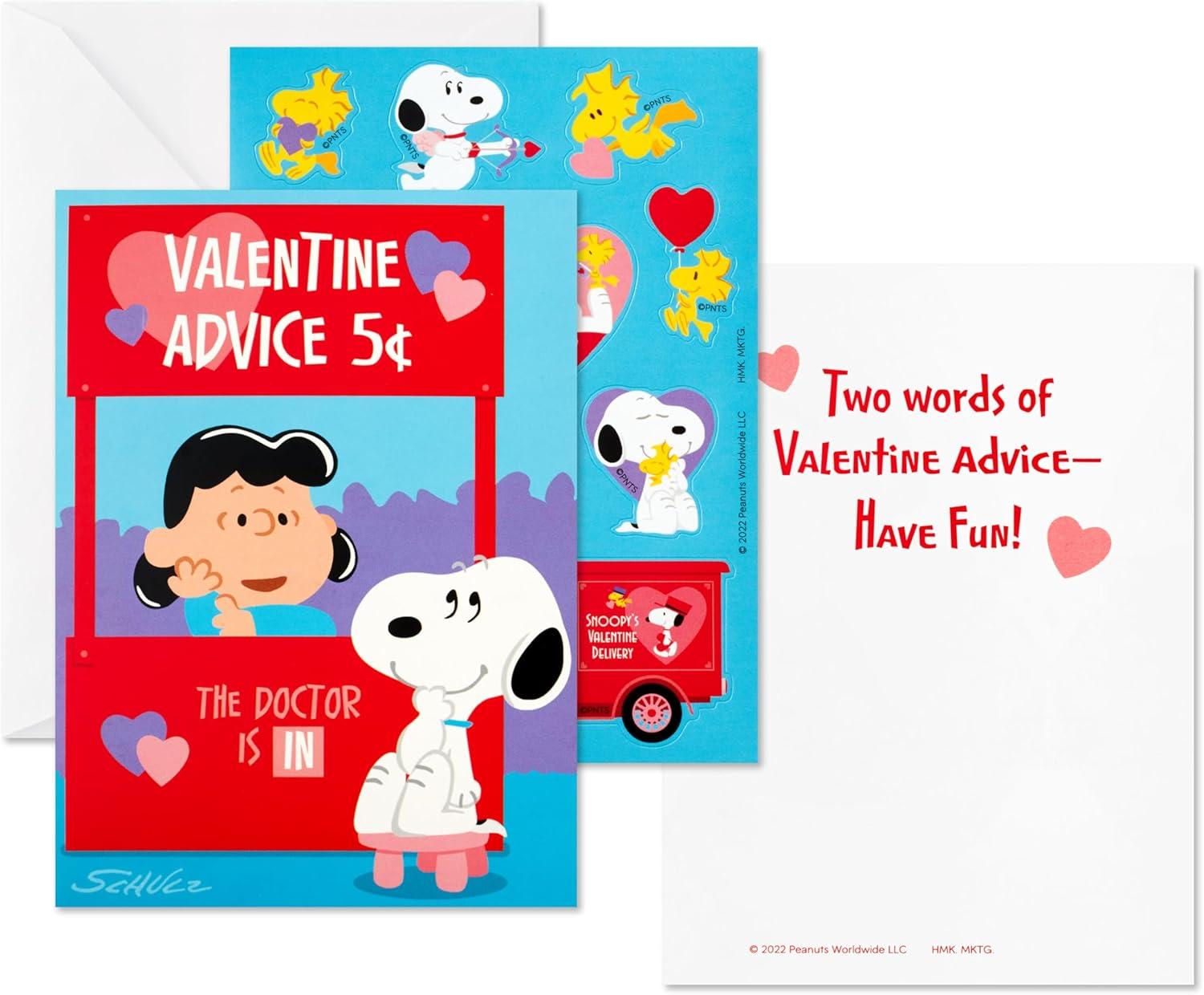 imageHallmark Peppa Pig Valentines Day Cards and Stickers for Kids School 24 Classroom Valentines with EnvelopesPeanuts Valentines with Stickers
