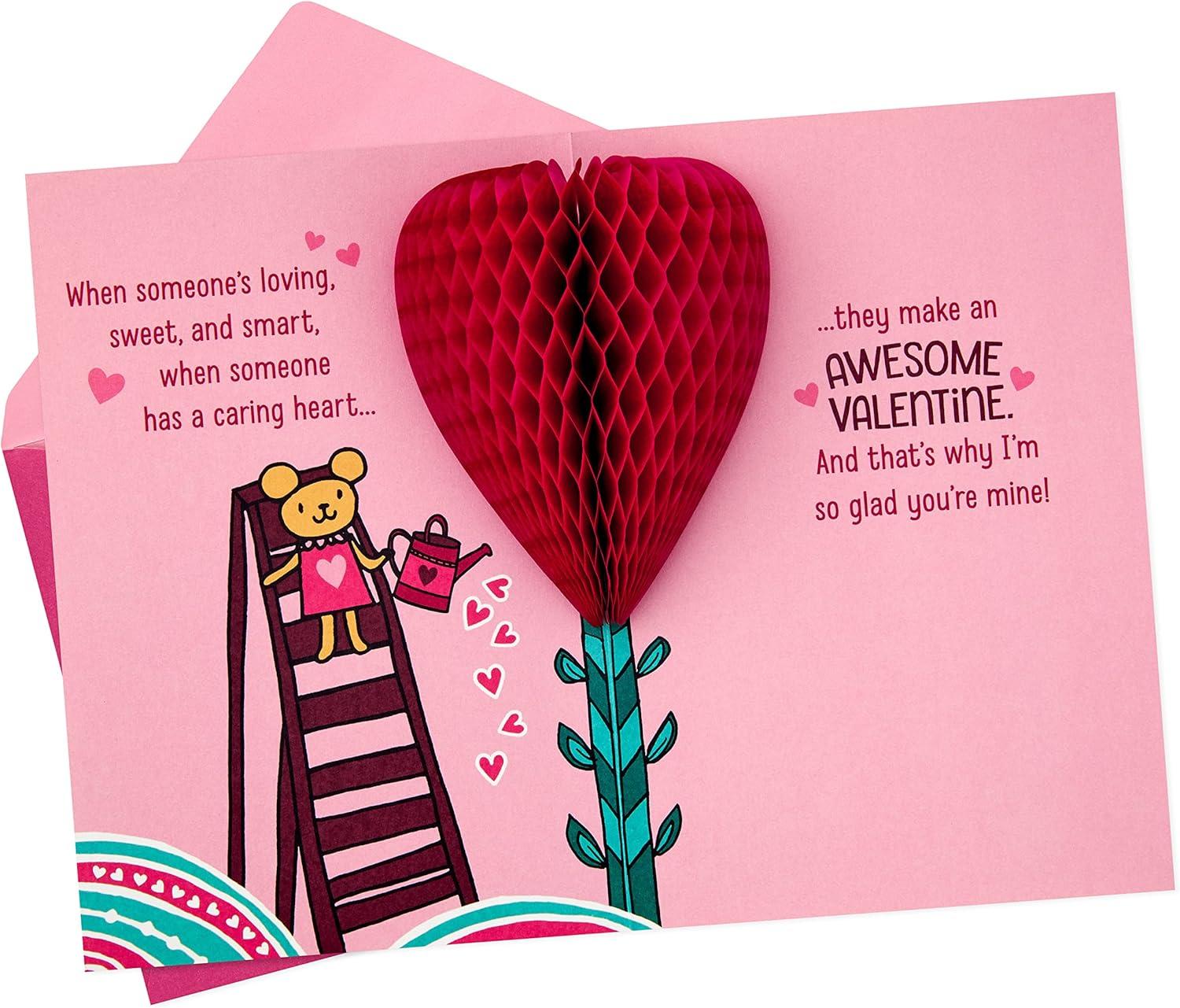 imageHallmark Valentines Day Card for Granddaughter Pop Up Honeycomb