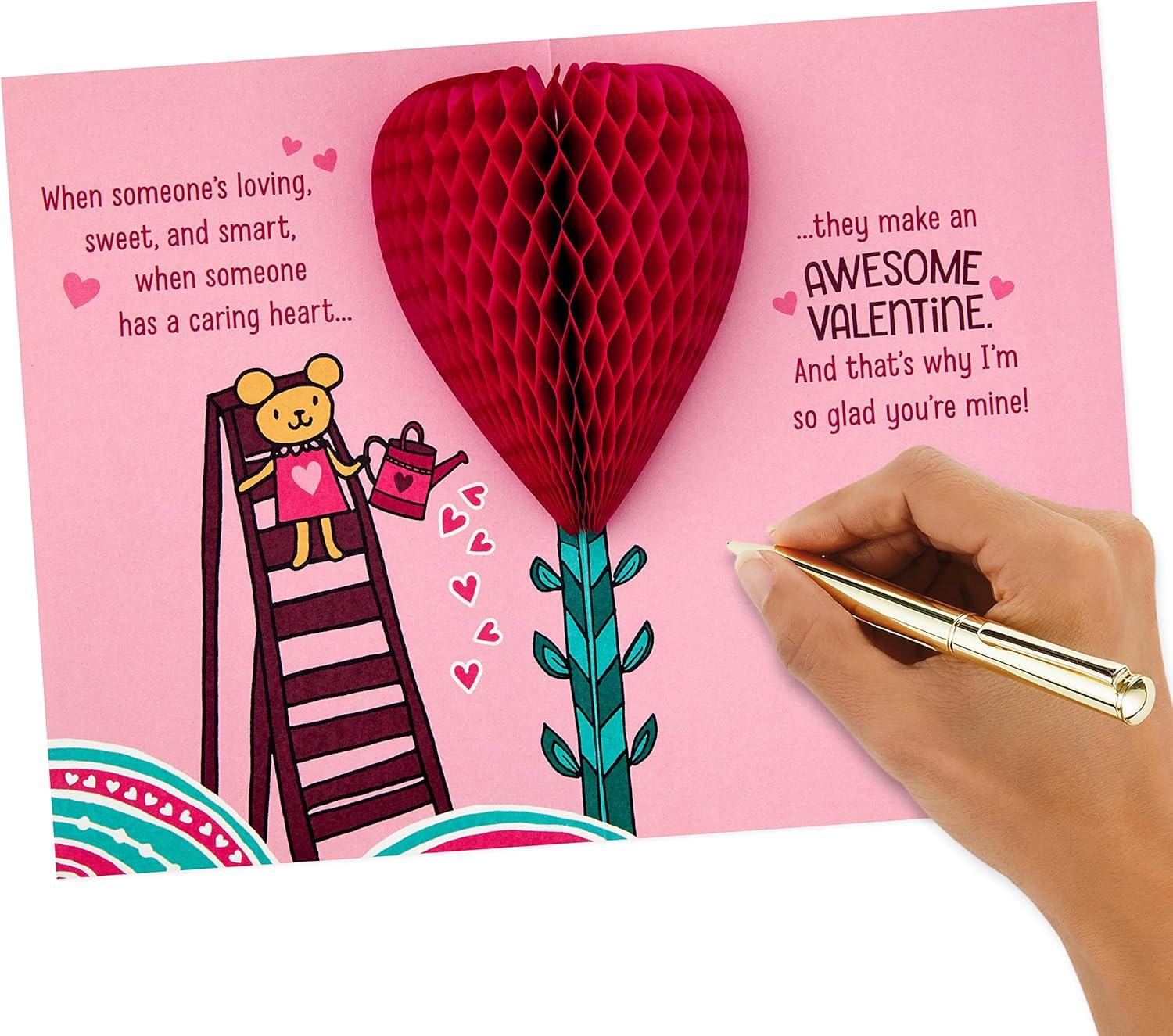imageHallmark Valentines Day Card for Granddaughter Pop Up Honeycomb