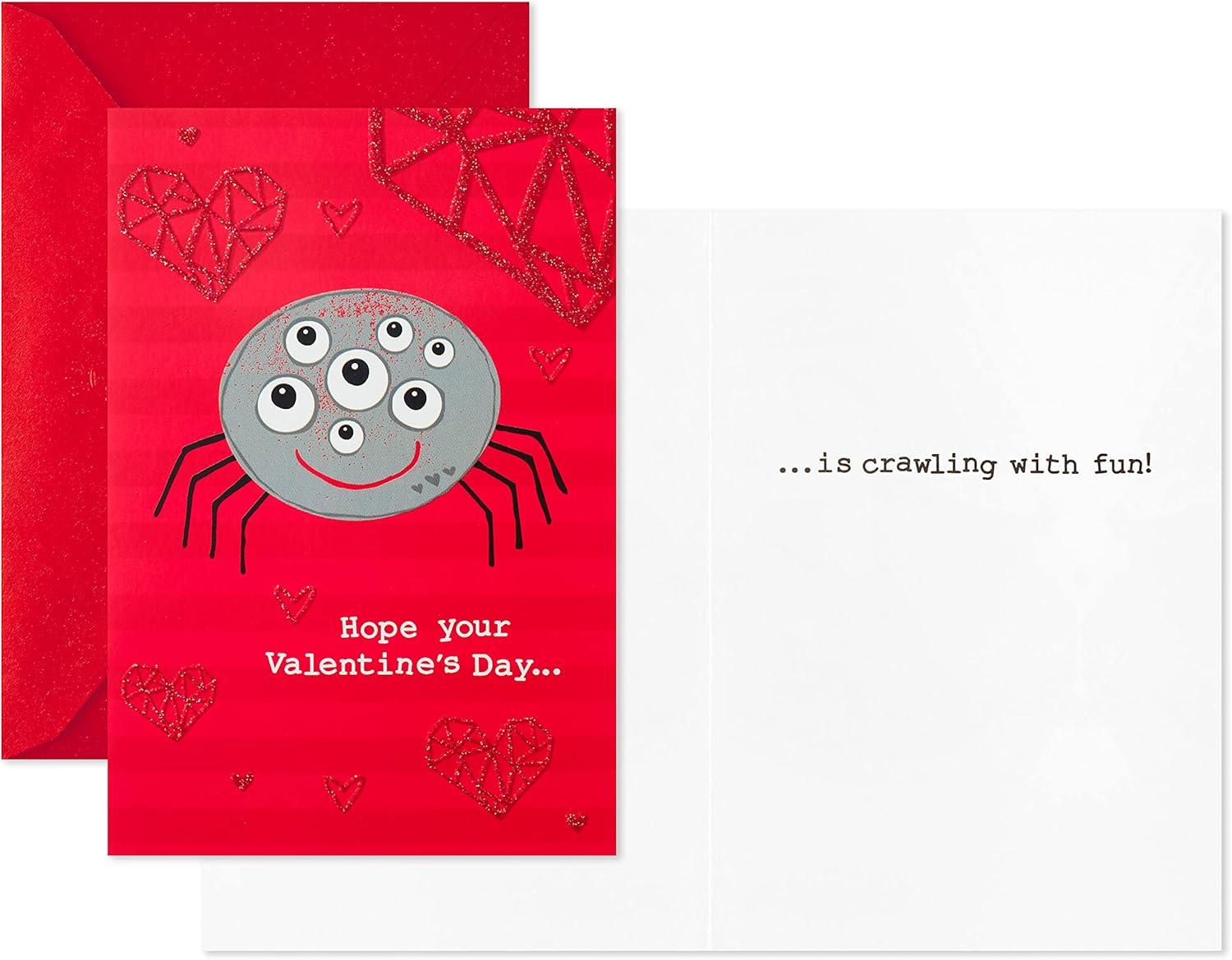 imageHallmark Valentines Day Cards Assortment Puppy and Kitten 6 Valentines Day Cards with EnvelopesLadybug and Spider