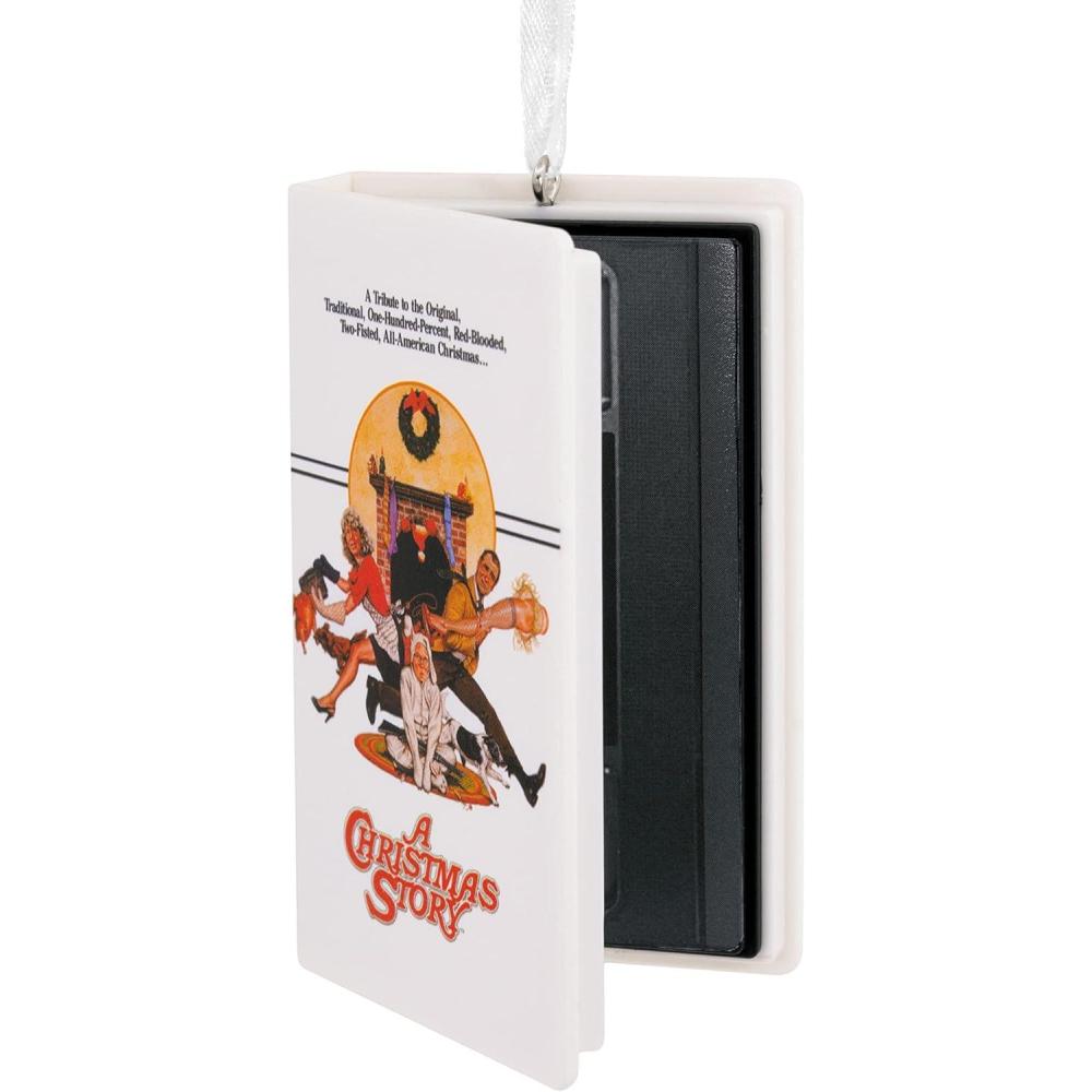 imageHallmark A Christmas Story Leg Lamp Resin Christmas Ornament 15 x 375 x 15 inchesRetro Video Cassette