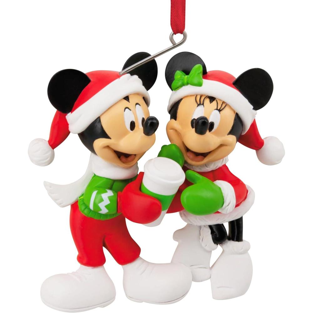 imageHallmark Disney Mickey and Minnie Sharing Cocoa Christmas Ornament Gifts for Disney Fans