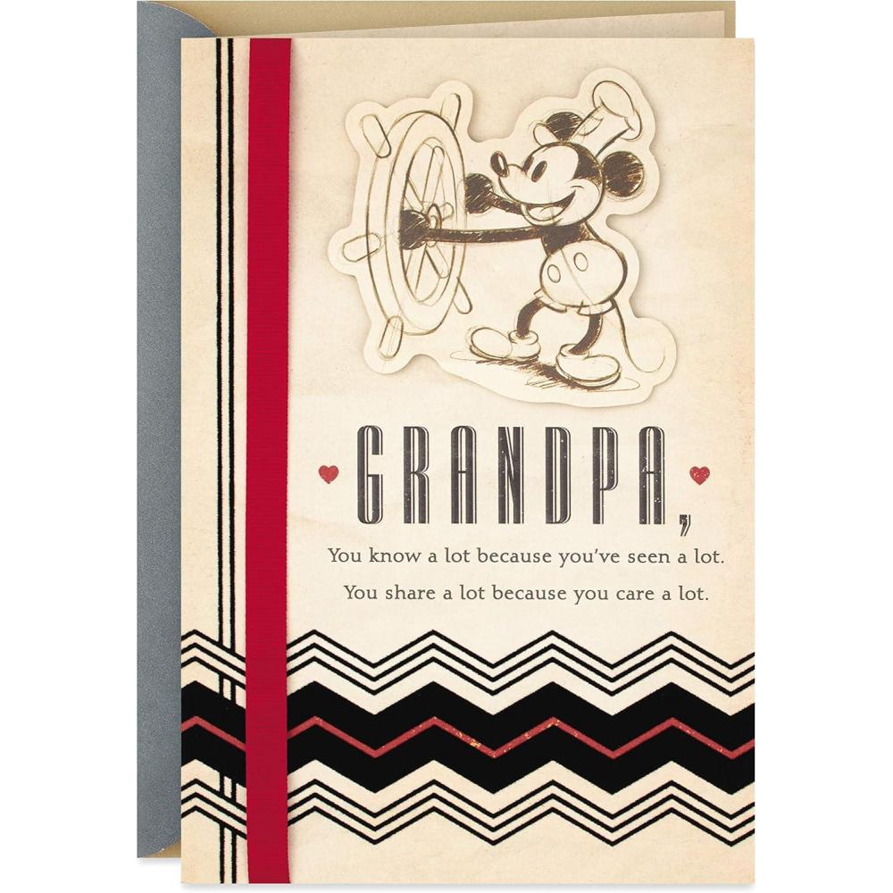 imageHallmark Fathers Day Card for Grandpa Mickey Mouse World of Love and Experience 599FFW9465Grandpa Mickey Mouse