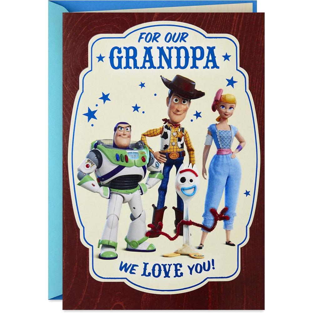 imageHallmark Fathers Day Card for Grandpa Mickey Mouse World of Love and Experience 599FFW9465Grandpa So Much Heart Toy Story