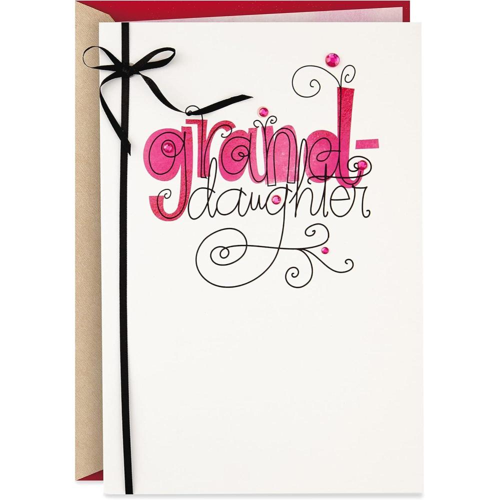 imageHallmark Valentines Day Card for Granddaughter Curly Lettering