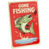 Hallmark Father’s Day Card with Removable Tin Sign (Gone Fishing)