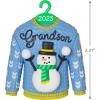 Hallmark Keepsake Christmas Ornament 2024, Grandson Snowboarding Snowman 2024, Family Gifts(2023 Grandson Christmas Sweater)