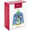 Hallmark Keepsake Christmas Ornament 2024, Grandson Snowboarding Snowman 2024, Family Gifts(2023 Grandson Christmas Sweater)