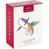 Hallmark Keepsake Christmas Ornament 2024, The Beauty of Birds Violet-Green Swallow, Gift for Her(Allen’s Hummingbird)