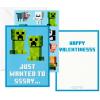 Hallmark Minecraft Valentines Day Cards and Stickers for Kids School (24 Classroom Valentines with Envelopes)