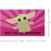 Hallmark Mini Valentines Day Cards and Stickers for Kids School, Dogs (32 Classroom Valentines with Envelopes)(Baby Yoda Folded Mini Valentines)