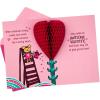 Hallmark Valentines Day Card for Granddaughter (Pop Up Honeycomb)