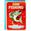Hallmark Father’s Day Card with Removable Tin Sign (Gone Fishing)
