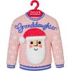 Hallmark Keepsake Christmas Ornament 2024, Grandson Snowboarding Snowman 2024, Family Gifts(2023 Granddaughter Christmas Sweater)