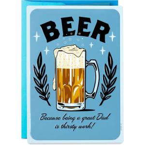 Hallmark Father’s Day Card with Removable Tin Sign (Beer)(Beer  Removable Tin Sign)