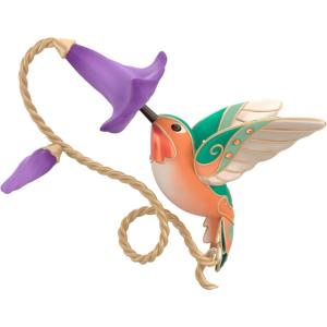 Hallmark Keepsake Christmas Ornament 2024, The Beauty of Birds Violet-Green Swallow, Gift for Her(Allen’s Hummingbird)
