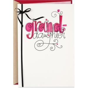 Hallmark Valentine’s Day Card for Granddaughter (Curly Lettering)