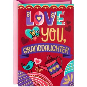 Hallmark Valentines Day Card for Granddaughter (Pop Up Honeycomb)