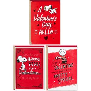 Hallmark Valentines Day Cards Assortment, Puppy and Kitten (6 Valentine’s Day Cards with Envelopes)(Peanuts Card Assortment)