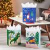 Hallmark 13″ Large Christmas Gift Bags for Kids (3 Bags: Santa and Puppy, Santa in RV, Colorful Candy)(T-Rex  Gnome  Jungle Cat)