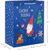 Hallmark 13″ Large Christmas Gift Bags for Kids (3 Bags: Santa and Puppy, Santa in RV, Colorful Candy)(T-Rex  Gnome  Jungle Cat)